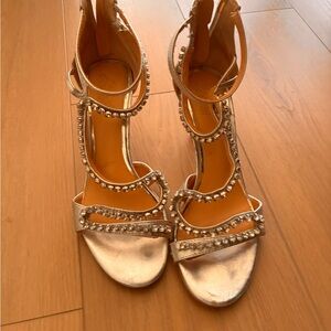 Elegant Silver Strappy Women's Sandals
